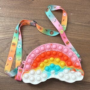 Rainbow Pop It Crossbody Bag